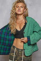 POL Reversible Quilted Plaid Jacket-Jackets-Krush Kandy, Women's Online Fashion Boutique Located in Phoenix, Arizona (Scottsdale Area)