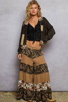 POL Patchwork Neckband Textured Knit Cardigan-Cardigans-Krush Kandy, Women's Online Fashion Boutique Located in Phoenix, Arizona (Scottsdale Area)