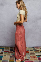 POL Gauze Wide-Leg Trim Pants-Pants-Krush Kandy, Women's Online Fashion Boutique Located in Phoenix, Arizona (Scottsdale Area)