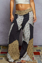 POL Boho Patchwork Wide-Leg Cotton Pants-Pants-Krush Kandy, Women's Online Fashion Boutique Located in Phoenix, Arizona (Scottsdale Area)