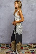 POL Boho Patchwork Wide-Leg Cotton Pants-Pants-Krush Kandy, Women's Online Fashion Boutique Located in Phoenix, Arizona (Scottsdale Area)