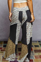 POL Boho Patchwork Wide-Leg Cotton Pants-Pants-Krush Kandy, Women's Online Fashion Boutique Located in Phoenix, Arizona (Scottsdale Area)