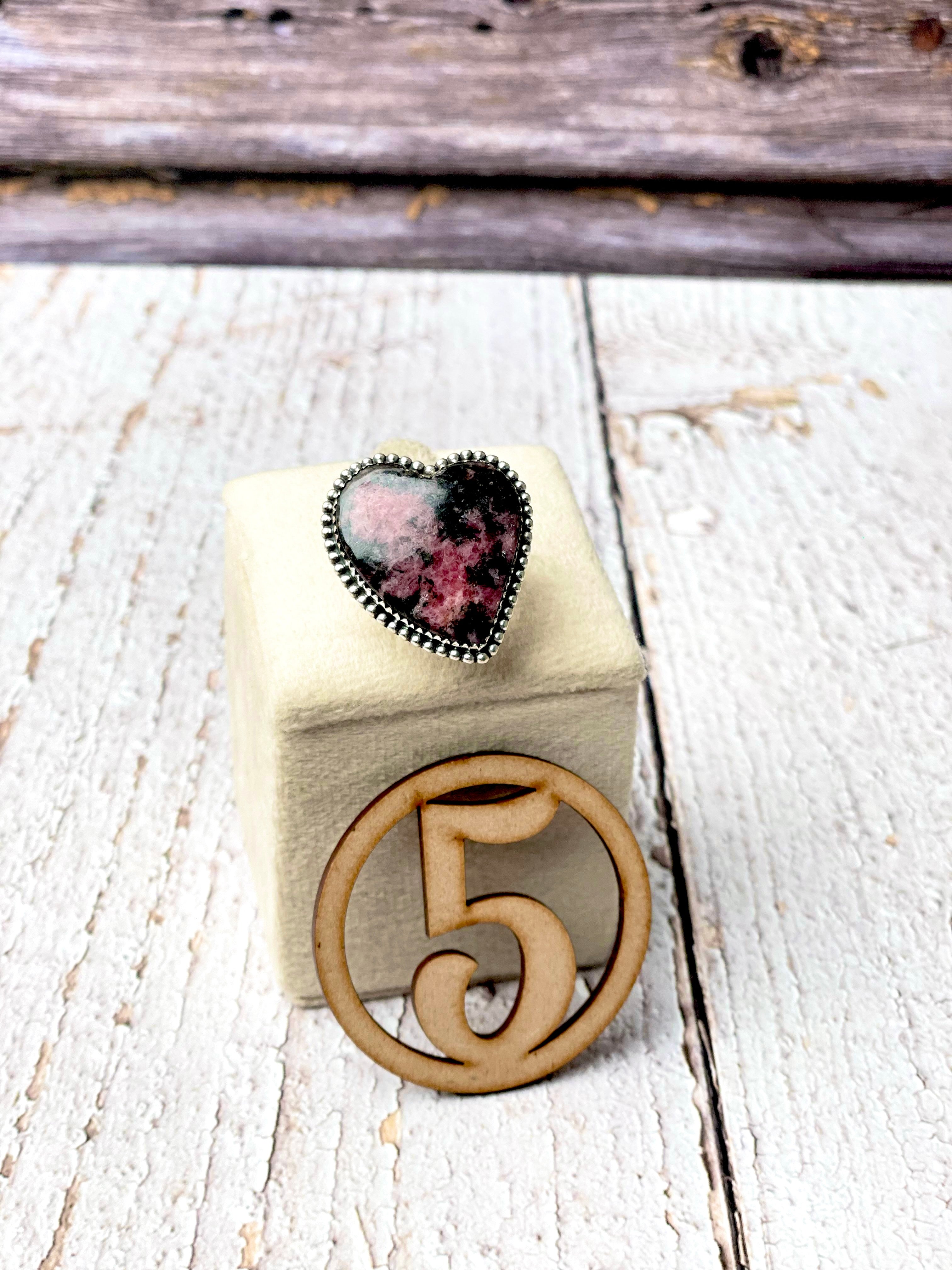 Rhodonite Slab Rings-Ring-Krush Kandy, Women's Online Fashion Boutique Located in Phoenix, Arizona (Scottsdale Area)