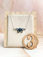 Grey Moonstone & Blue Apatite Necklace Sno 13-Necklaces-Krush Kandy, Women's Online Fashion Boutique Located in Phoenix, Arizona (Scottsdale Area)