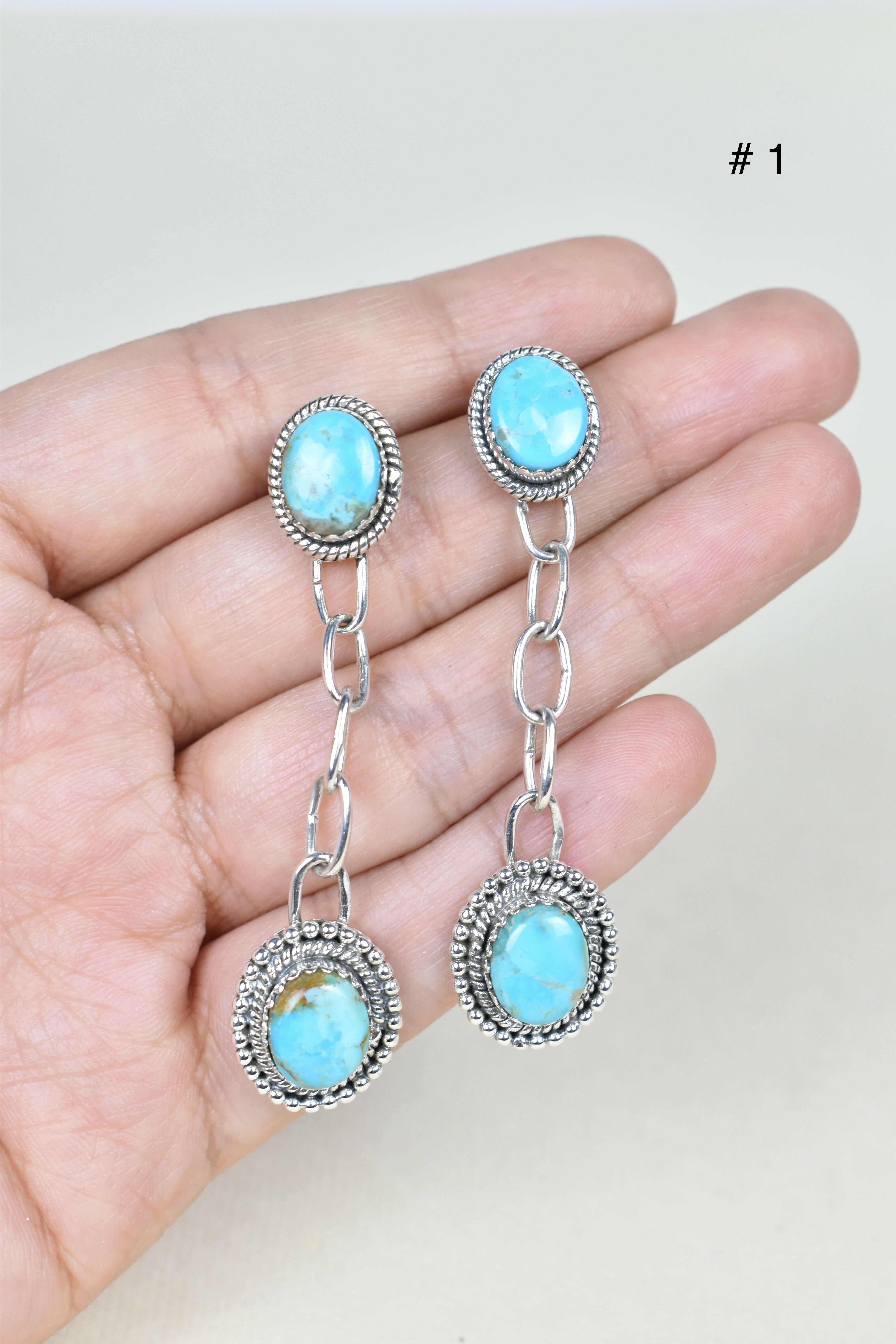 Gem Duet Chain Drop Earrings-Drop Earrings-Krush Kandy, Women's Online Fashion Boutique Located in Phoenix, Arizona (Scottsdale Area)