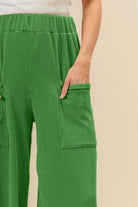 BiBi 2tone Cord Rib Waist Band Side Pocket Pants-Pants-Krush Kandy, Women's Online Fashion Boutique Located in Phoenix, Arizona (Scottsdale Area)