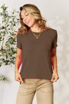 Basic Bae Full Size Round Neck Short Sleeve T-Shirt-Tops-Krush Kandy, Women's Online Fashion Boutique Located in Phoenix, Arizona (Scottsdale Area)