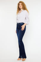 Kancan Mid Rise Slim Flare Jeans-Krush Kandy, Women's Online Fashion Boutique Located in Phoenix, Arizona (Scottsdale Area)