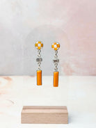 Tangerine Crystal Martini Rosarita Earrings-Earrings-Krush Kandy, Women's Online Fashion Boutique Located in Phoenix, Arizona (Scottsdale Area)