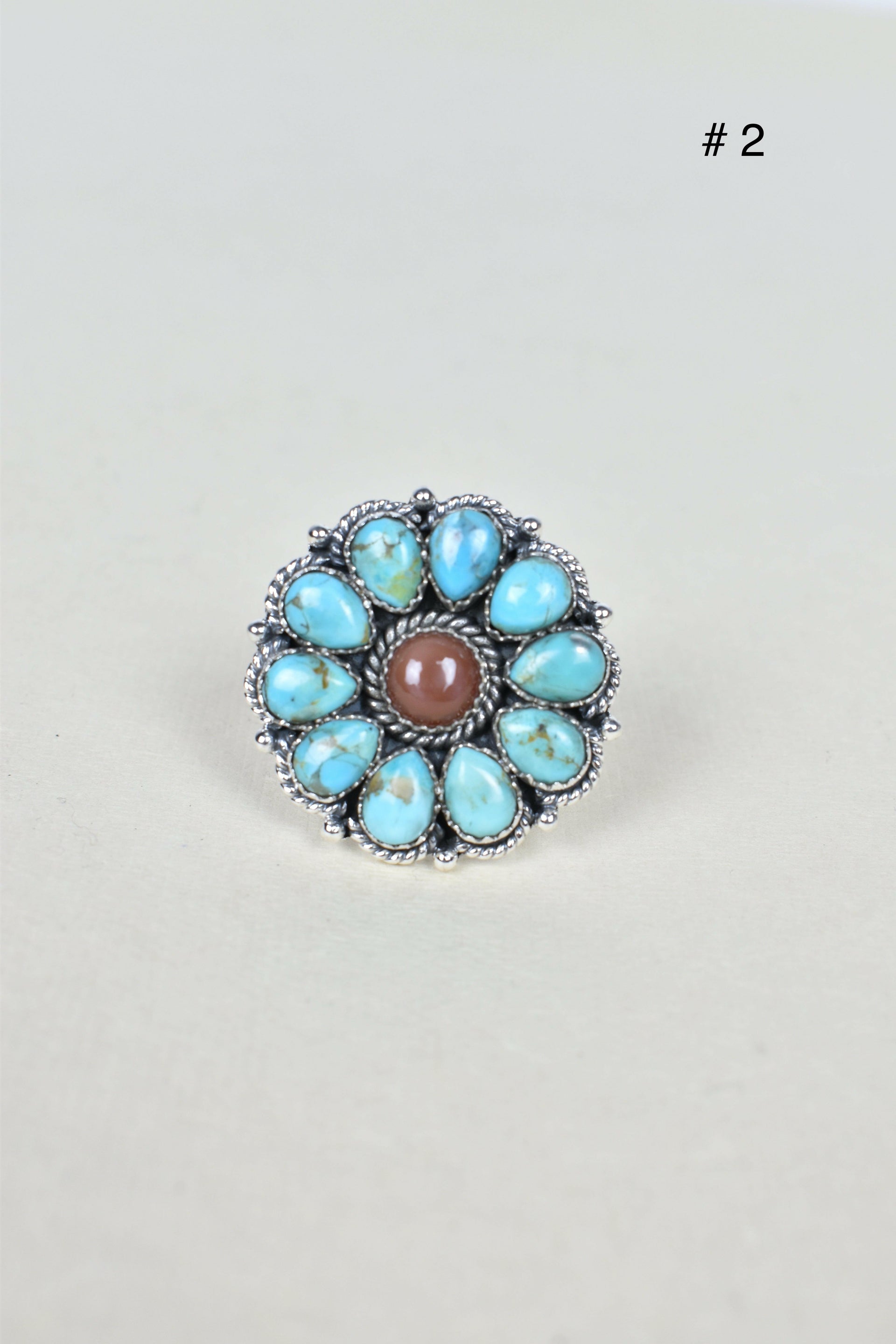 Chocolate Moonstone & Stone Cluster Sterling Silver Rings-Cluster Rings-Krush Kandy, Women's Online Fashion Boutique Located in Phoenix, Arizona (Scottsdale Area)