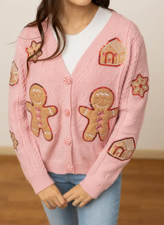 Gingerbread Dream Cardigan-Cardigans-Krush Kandy, Women's Online Fashion Boutique Located in Phoenix, Arizona (Scottsdale Area)