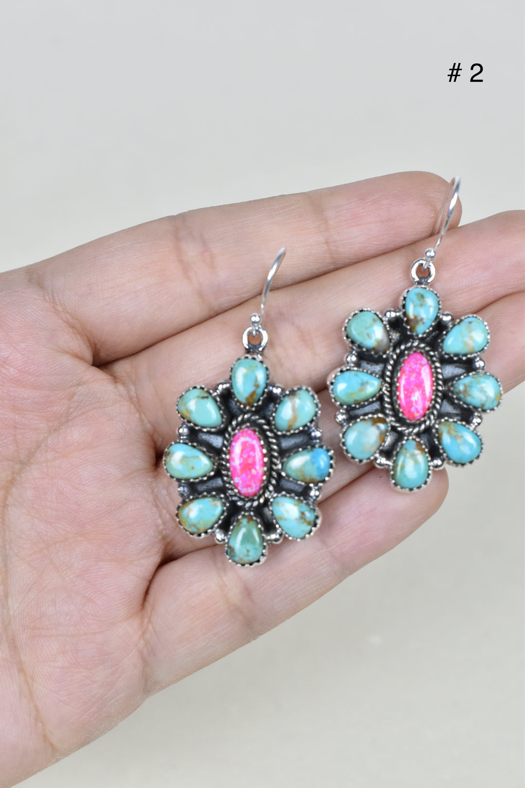 Turquoise Halo Delight Earrings-Earrings-Krush Kandy, Women's Online Fashion Boutique Located in Phoenix, Arizona (Scottsdale Area)