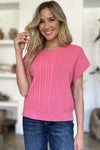 Winterberry Cable-Knit Sweater-Tops-Krush Kandy, Women's Online Fashion Boutique Located in Phoenix, Arizona (Scottsdale Area)