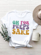 Oh For Peeps Sake Graphic Tee-Krush Kandy, Women's Online Fashion Boutique Located in Phoenix, Arizona (Scottsdale Area)