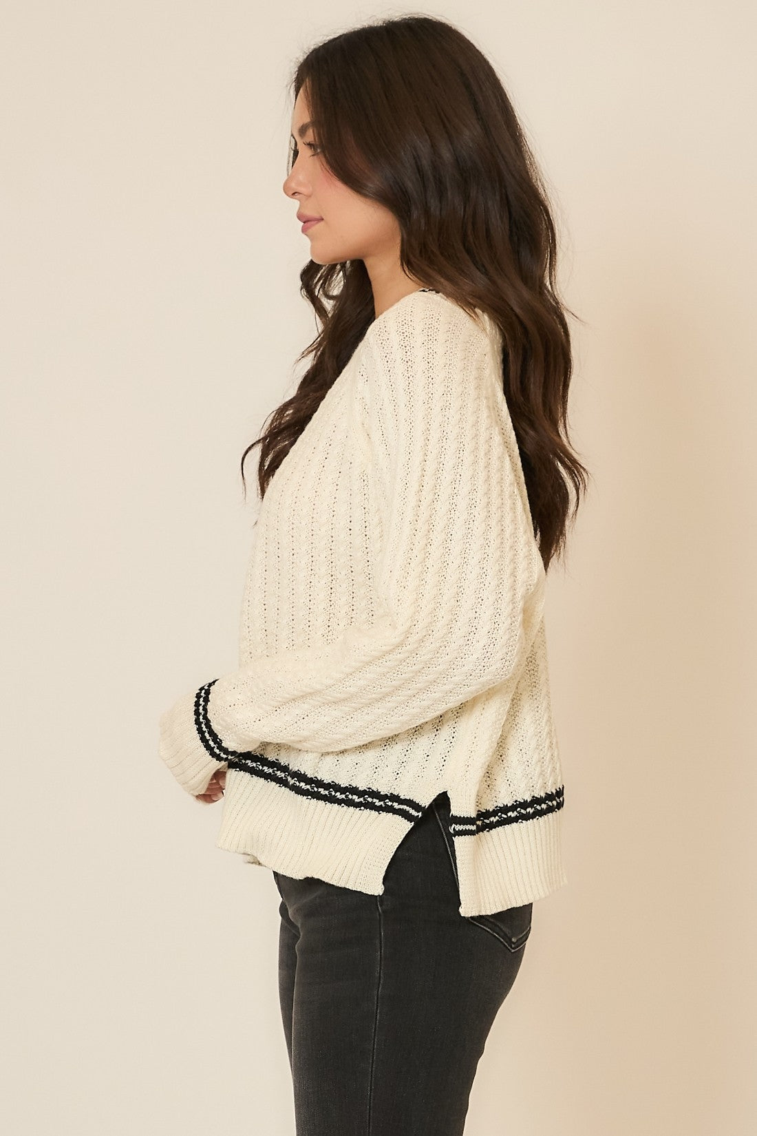 Soft Cable Knit Oversize Sweater-Sweaters-Krush Kandy, Women's Online Fashion Boutique Located in Phoenix, Arizona (Scottsdale Area)