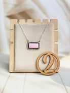 Pink Conch Small Bar Slabs Necklace-Necklaces-Krush Kandy, Women's Online Fashion Boutique Located in Phoenix, Arizona (Scottsdale Area)