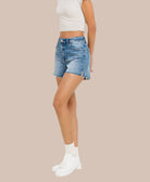 Seabreeze High Rise A-Line Denim Shorts-Denim-Krush Kandy, Women's Online Fashion Boutique Located in Phoenix, Arizona (Scottsdale Area)