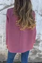 Full Size Collared Neck Long Sleeve Blazer-Blazers-Krush Kandy, Women's Online Fashion Boutique Located in Phoenix, Arizona (Scottsdale Area)