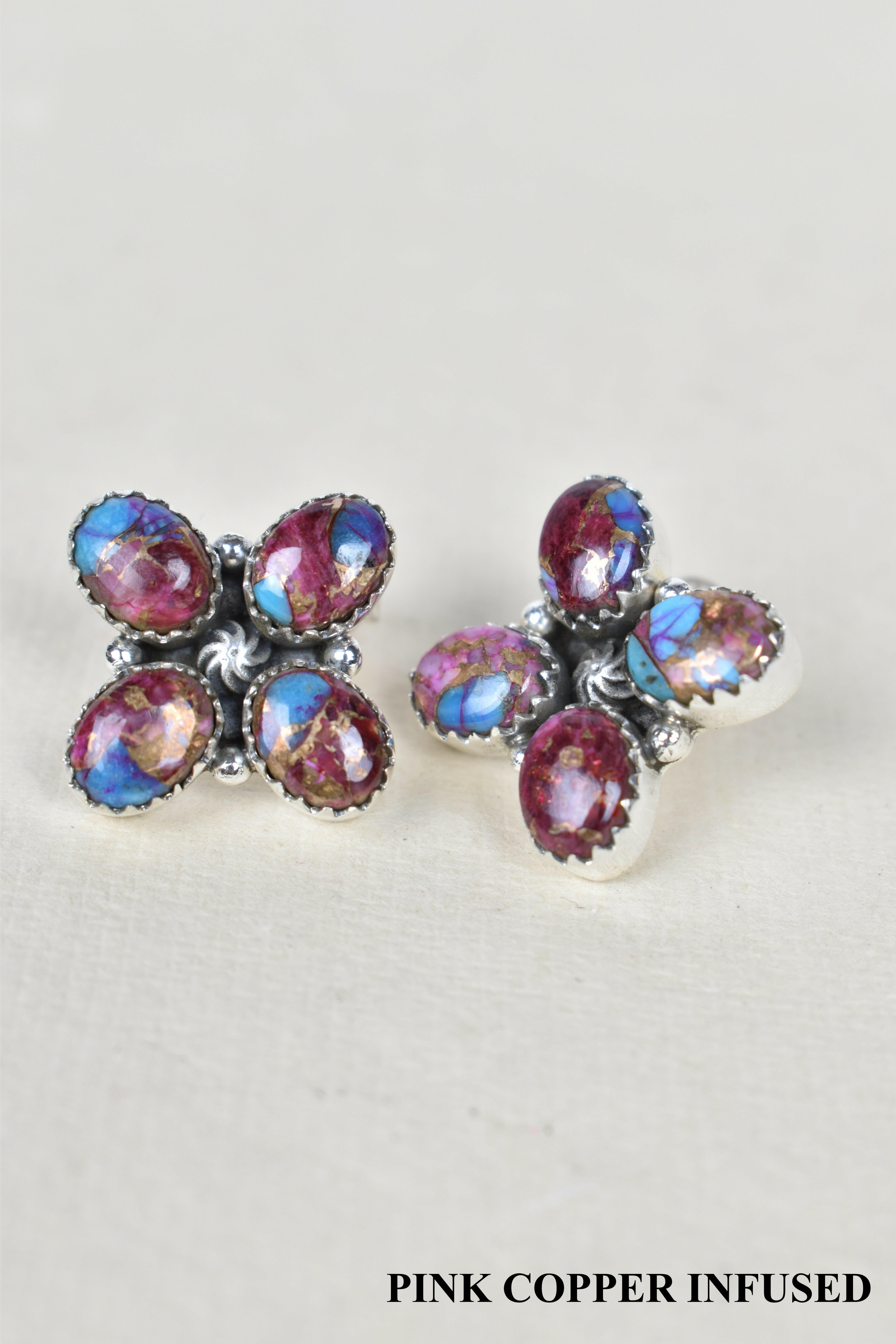 Shirley One of a Kind Stud Cluster Earrings-Stud Earrings-Krush Kandy, Women's Online Fashion Boutique Located in Phoenix, Arizona (Scottsdale Area)