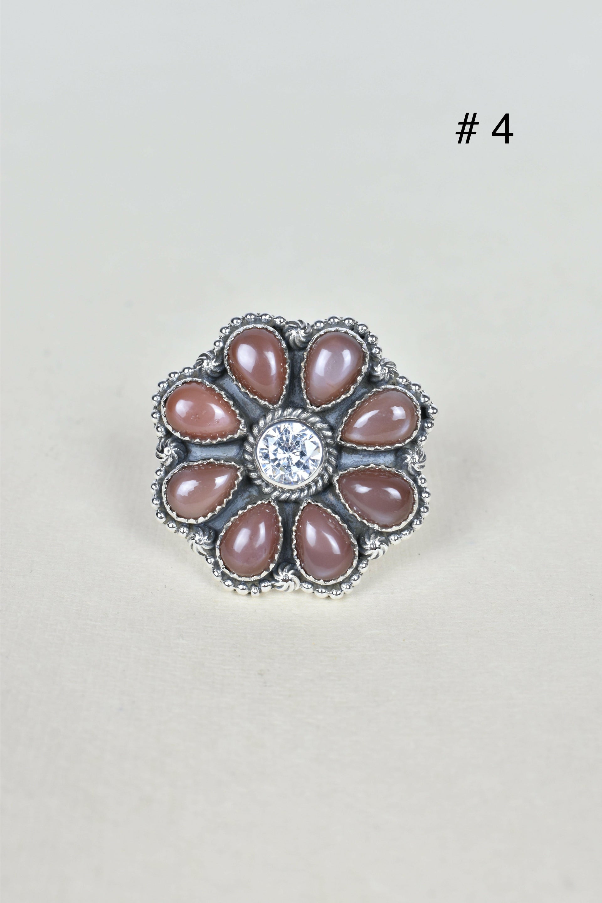 ONE OF A KIND STERLING SILVER CRYSTAL CLUSTER RINGS-Cluster Rings-Krush Kandy, Women's Online Fashion Boutique Located in Phoenix, Arizona (Scottsdale Area)