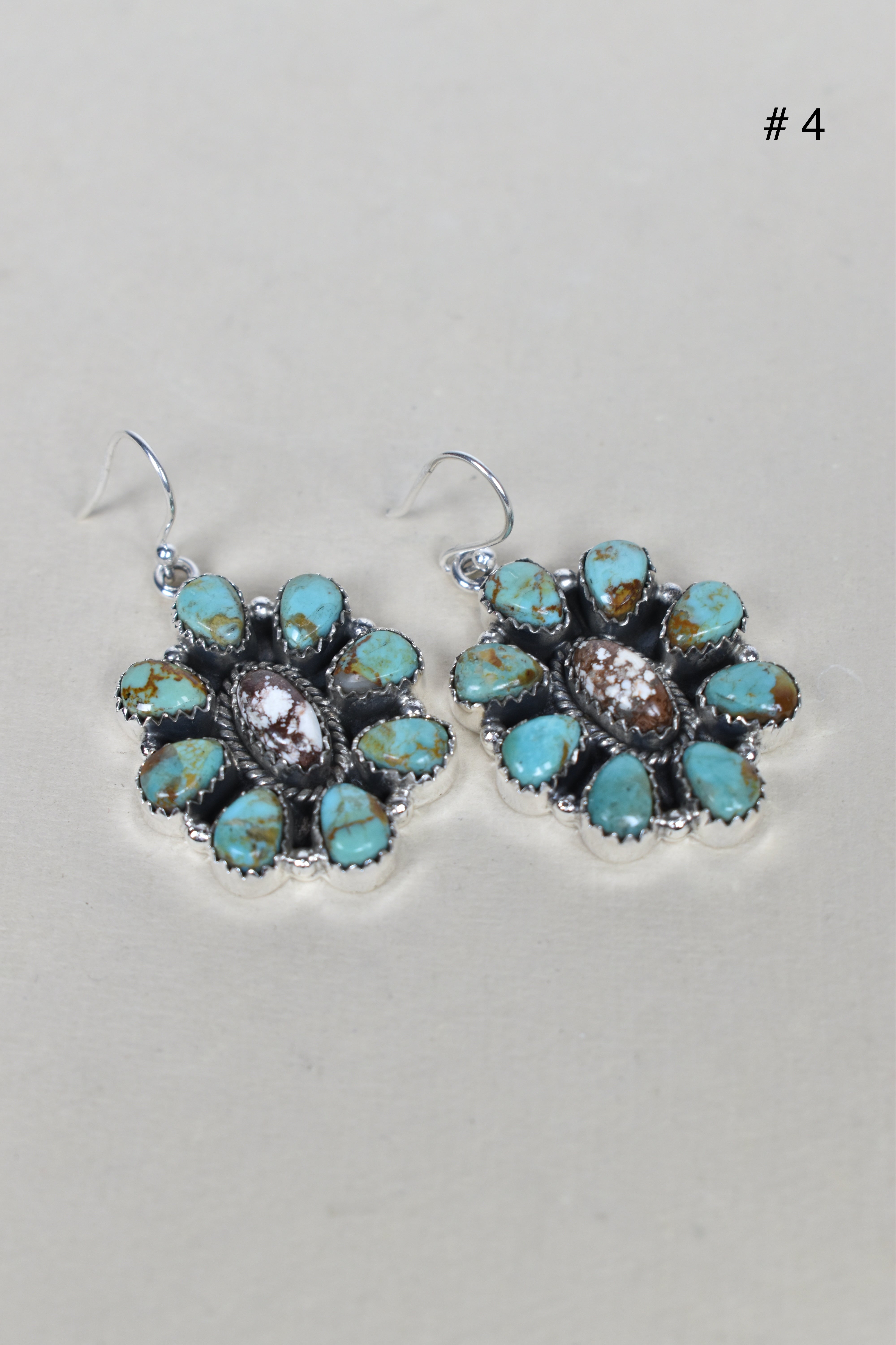 Turquoise Halo Delight Earrings-Drop Earrings-Krush Kandy, Women's Online Fashion Boutique Located in Phoenix, Arizona (Scottsdale Area)