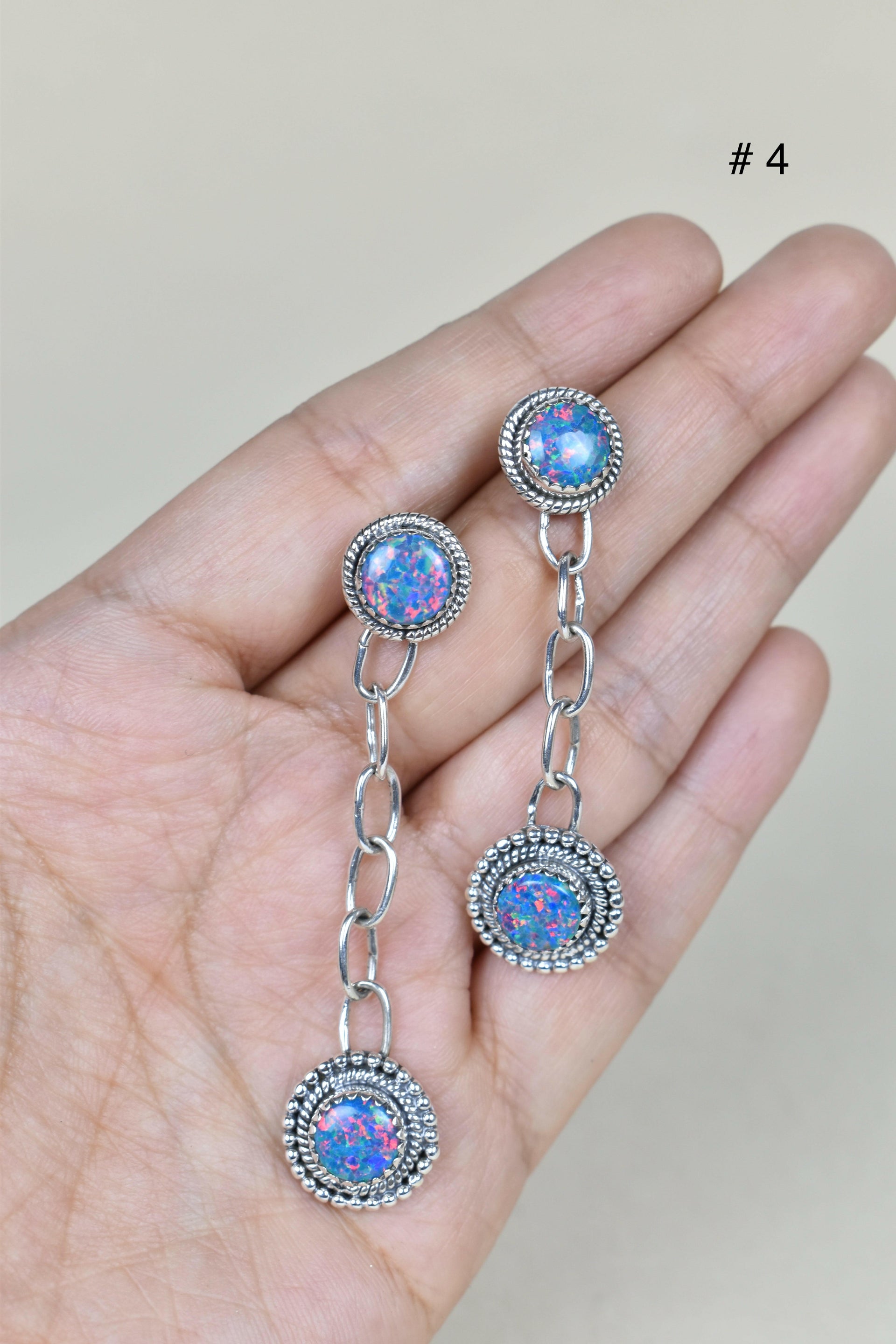 Gem Duet Chain Drop Earrings-Drop Earrings-Krush Kandy, Women's Online Fashion Boutique Located in Phoenix, Arizona (Scottsdale Area)