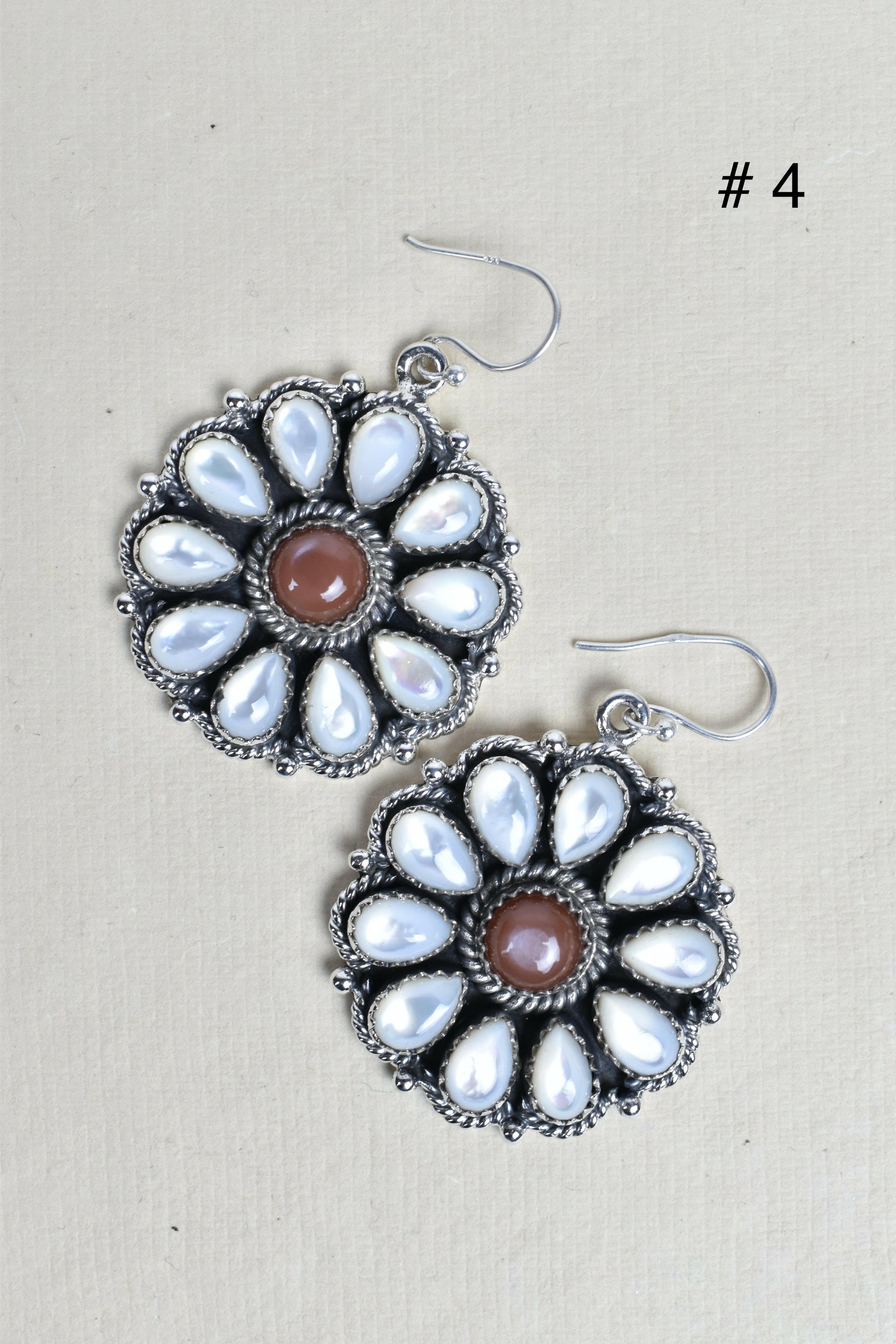 Sterling Silver Concho Cluster Earrings-Stud Earrings-Krush Kandy, Women's Online Fashion Boutique Located in Phoenix, Arizona (Scottsdale Area)
