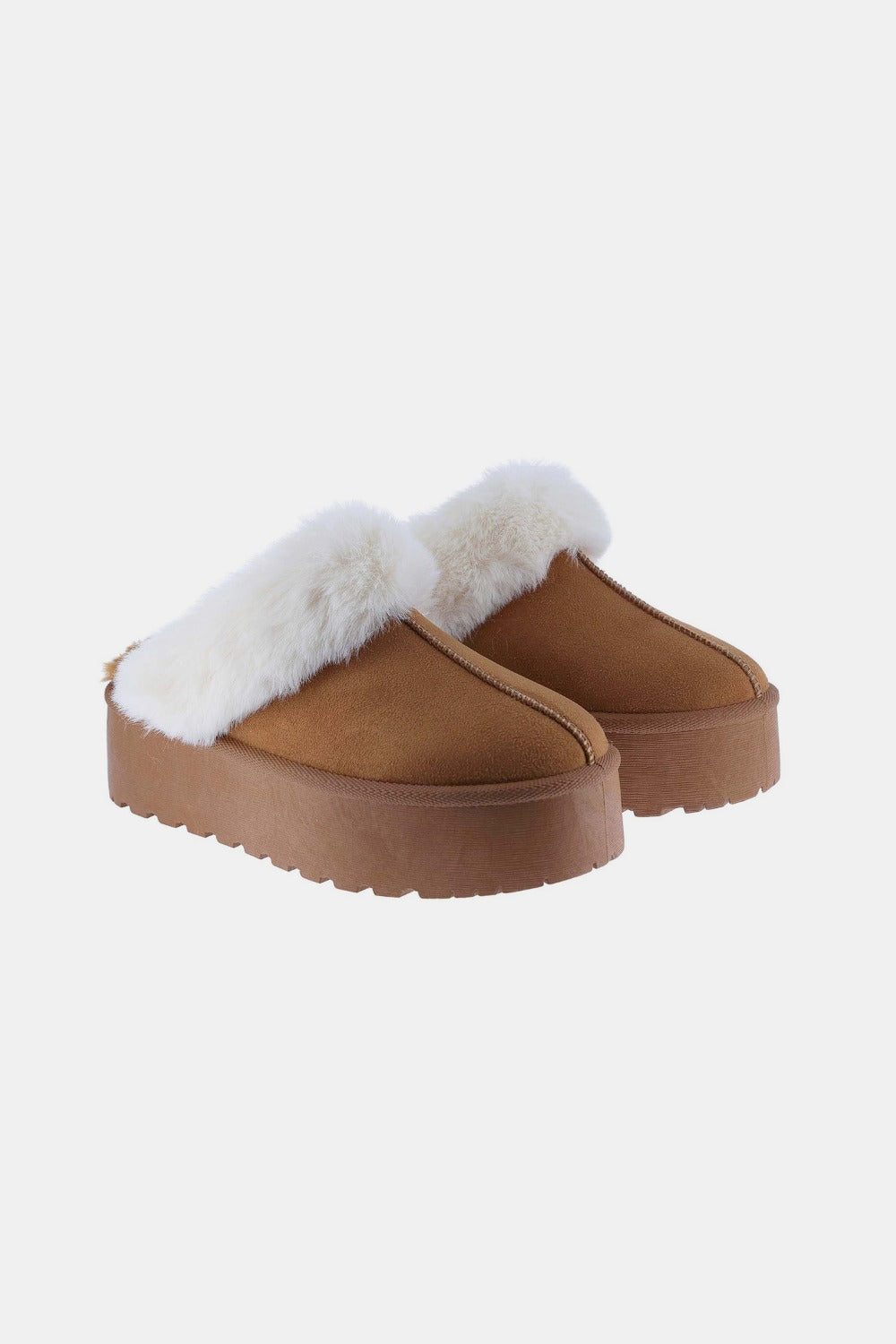 Weeboo Thick Bottom Fur Trim Snow Slippers-Slippers-Krush Kandy, Women's Online Fashion Boutique Located in Phoenix, Arizona (Scottsdale Area)