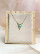 Triad Gold over Silver Multi Stone Necklace-Necklaces-Krush Kandy, Women's Online Fashion Boutique Located in Phoenix, Arizona (Scottsdale Area)
