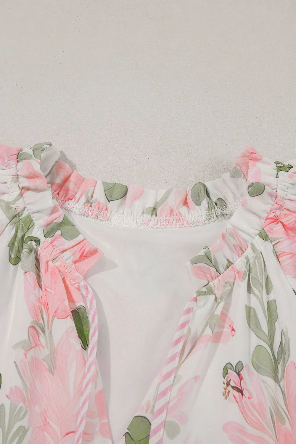 Floral Contrast Edge Layered Short Sleeve Mini Dress-dresses-Krush Kandy, Women's Online Fashion Boutique Located in Phoenix, Arizona (Scottsdale Area)