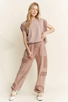 MineralWash Eyelet detailed Boho Joggers-Krush Kandy, Women's Online Fashion Boutique Located in Phoenix, Arizona (Scottsdale Area)