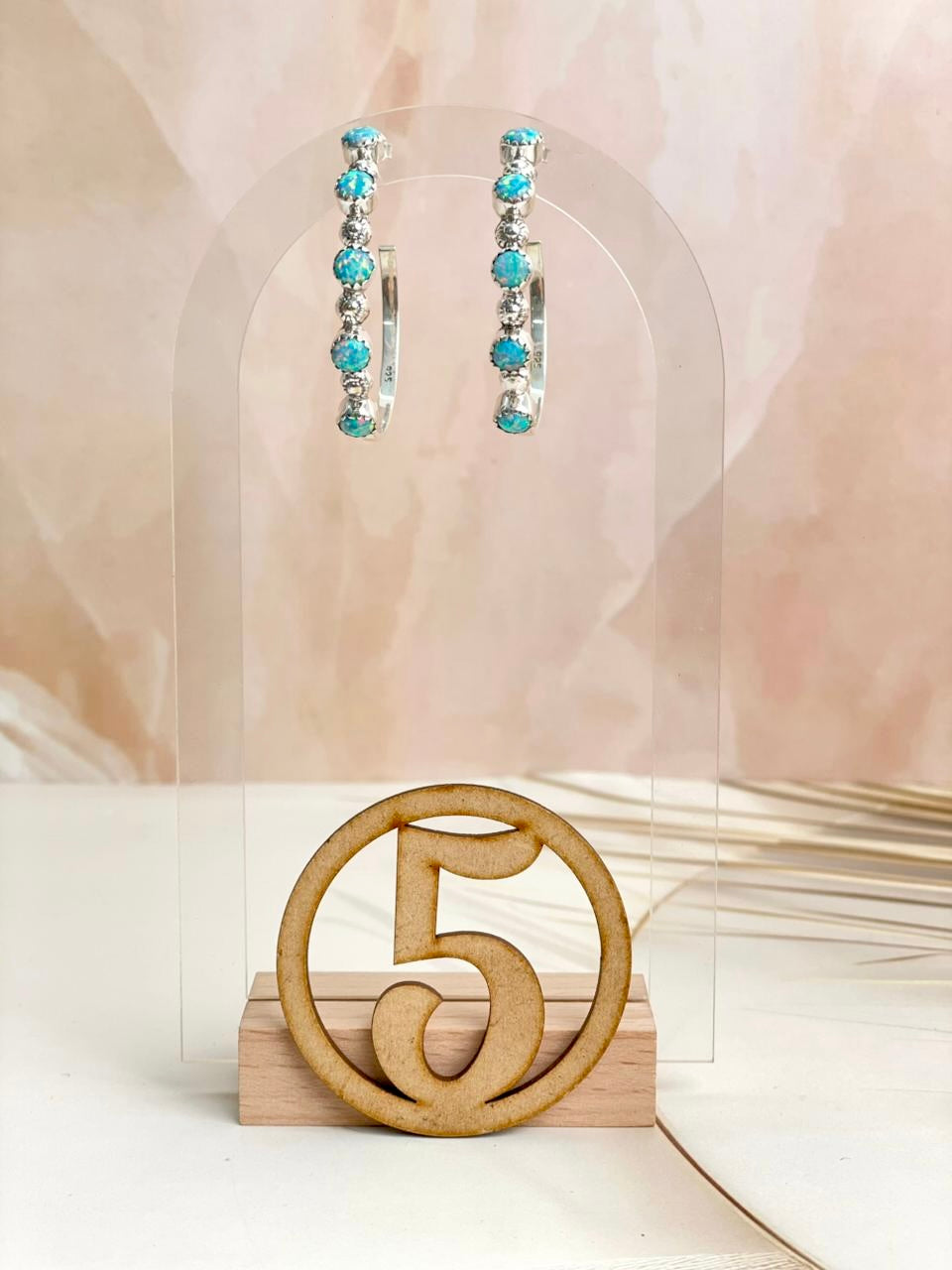 Multi Opal Hoop Earrings sno 18-Earrings-Krush Kandy, Women's Online Fashion Boutique Located in Phoenix, Arizona (Scottsdale Area)