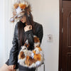 Wild Texture Plush Statement Hobo Bag-Pre order