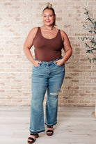 Judy Blue Isla Mid Rise Distressed Released Hem Bootcut Jeans-Jeans-Krush Kandy, Women's Online Fashion Boutique Located in Phoenix, Arizona (Scottsdale Area)