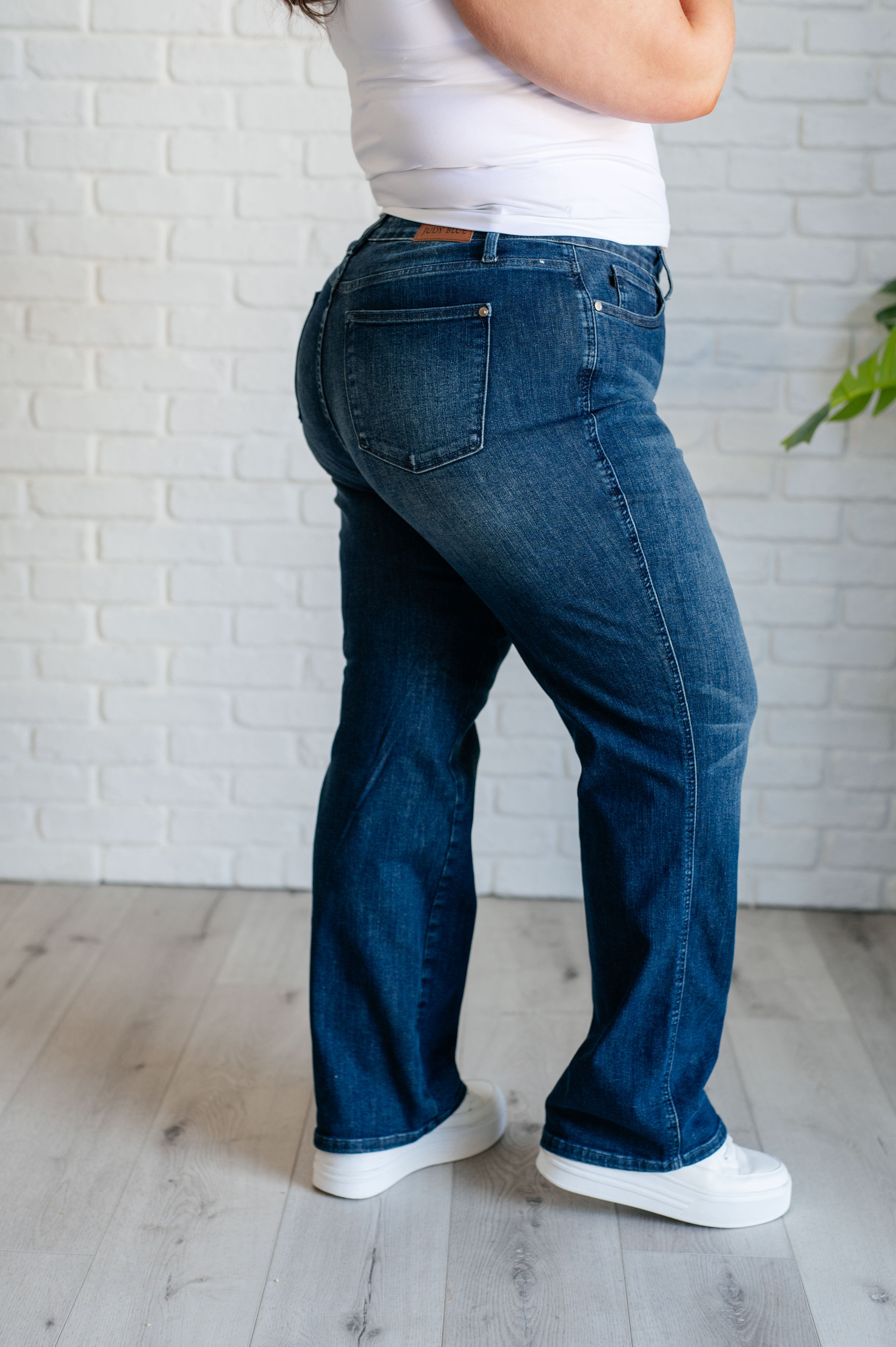 Judy Blue Muriel Mid Rise Control Top Classic Straight Jeans-Jeans-Krush Kandy, Women's Online Fashion Boutique Located in Phoenix, Arizona (Scottsdale Area)