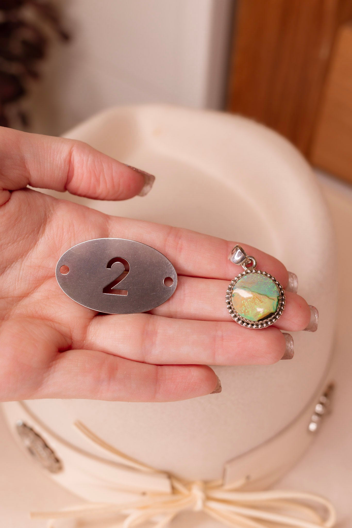 One Of A Kind Sterling Opal Slab Pendants-Necklaces-Krush Kandy, Women's Online Fashion Boutique Located in Phoenix, Arizona (Scottsdale Area)