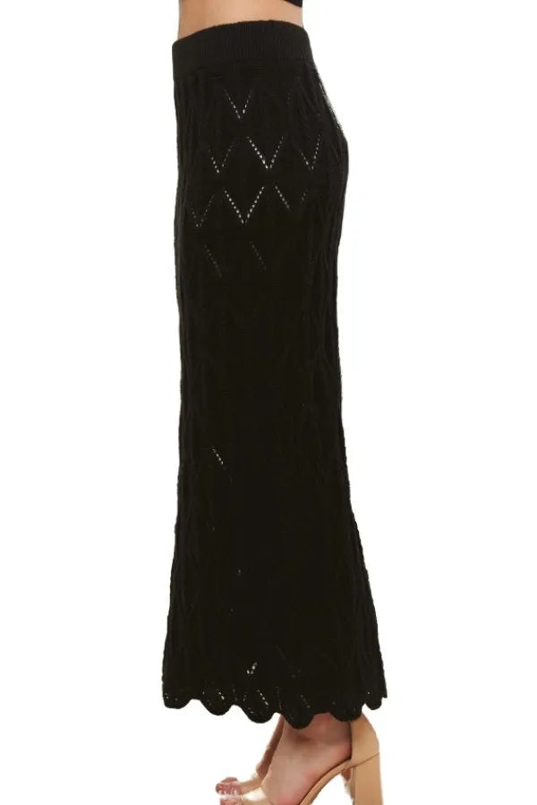 ADORA Scallop Trim Detail Knit Skirt-Skirts-Krush Kandy, Women's Online Fashion Boutique Located in Phoenix, Arizona (Scottsdale Area)