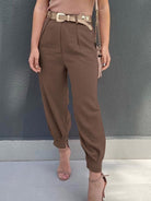 High Waist Cropped Pants-Krush Kandy, Women's Online Fashion Boutique Located in Phoenix, Arizona (Scottsdale Area)