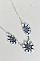 2 + 1 Sterling Silver Daisy Necklace-Necklaces-Krush Kandy, Women's Online Fashion Boutique Located in Phoenix, Arizona (Scottsdale Area)
