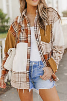 Patchwork Plaid Button Down-Tops-Krush Kandy, Women's Online Fashion Boutique Located in Phoenix, Arizona (Scottsdale Area)