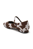 Cow Print Mary Jane Flats-Shoes-Krush Kandy, Women's Online Fashion Boutique Located in Phoenix, Arizona (Scottsdale Area)