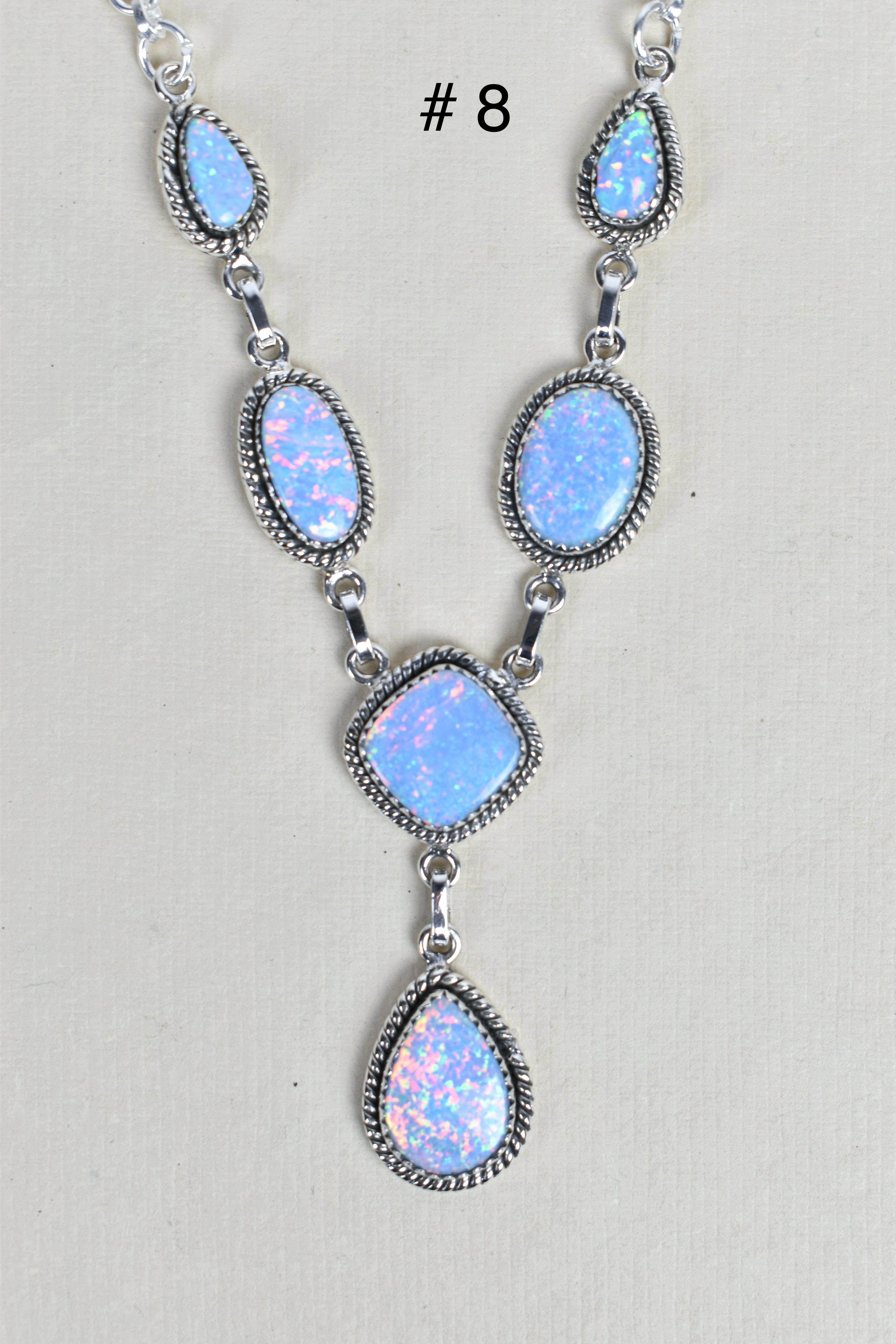 Sterling Silver Y Lariat Gemstone Necklace-Lariat and Y Necklaces-Krush Kandy, Women's Online Fashion Boutique Located in Phoenix, Arizona (Scottsdale Area)