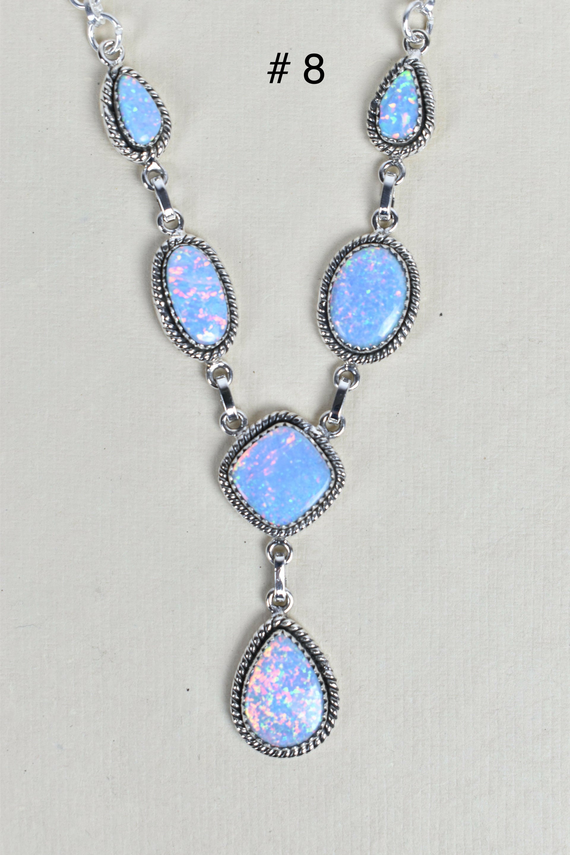 Sterling Silver Y Lariat Gemstone Necklace-Lariat and Y Necklaces-Krush Kandy, Women's Online Fashion Boutique Located in Phoenix, Arizona (Scottsdale Area)