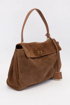 Genuine Suede Turn-Lock Satchel-handbags-Krush Kandy, Women's Online Fashion Boutique Located in Phoenix, Arizona (Scottsdale Area)