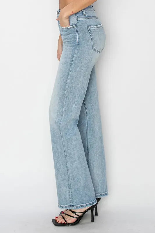 RISEN Full Size High Rise Straight Jeans Plus Size-Jeans-Krush Kandy, Women's Online Fashion Boutique Located in Phoenix, Arizona (Scottsdale Area)