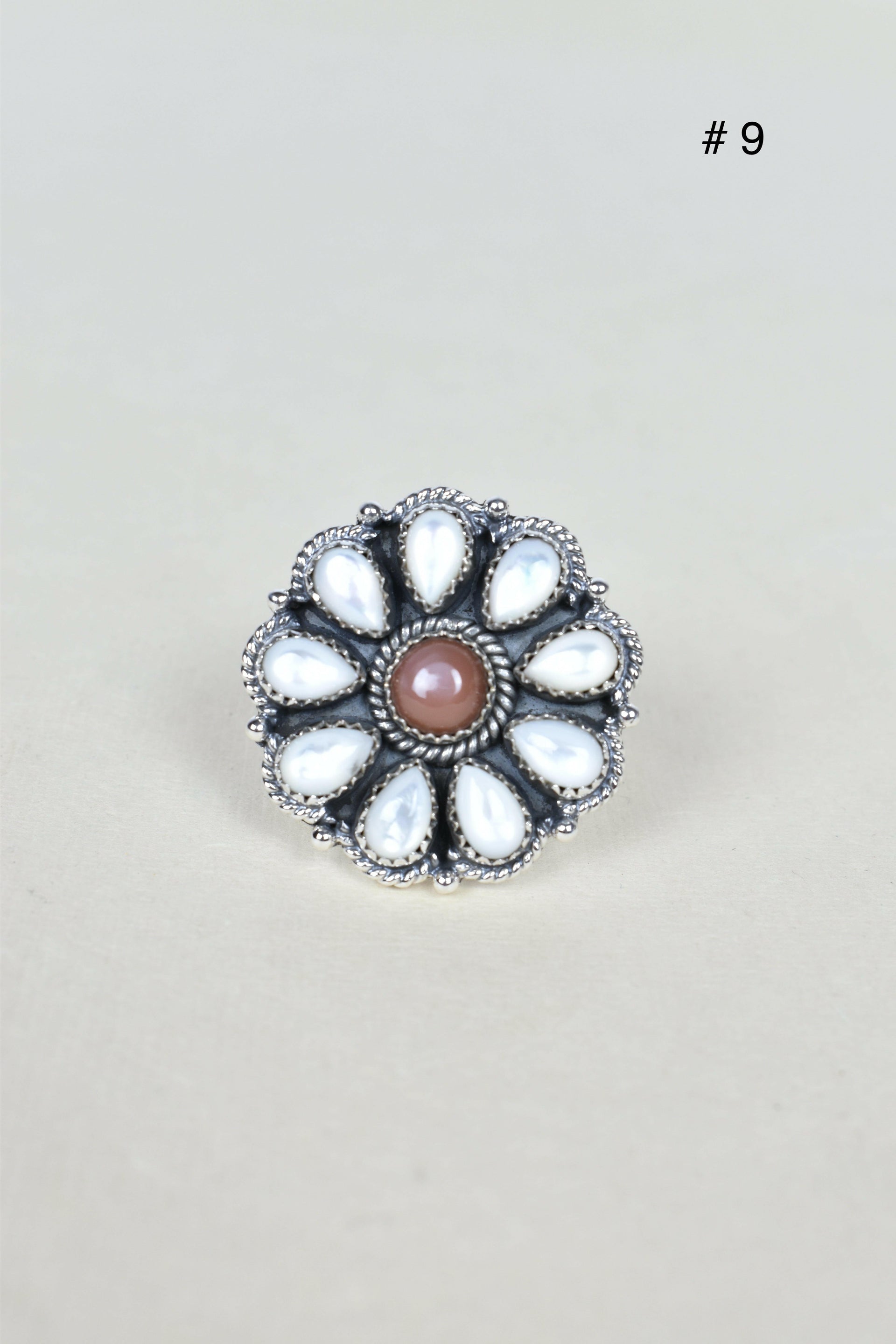 Chocolate Moonstone & Stone Cluster Sterling Silver Rings-Cluster Rings-Krush Kandy, Women's Online Fashion Boutique Located in Phoenix, Arizona (Scottsdale Area)
