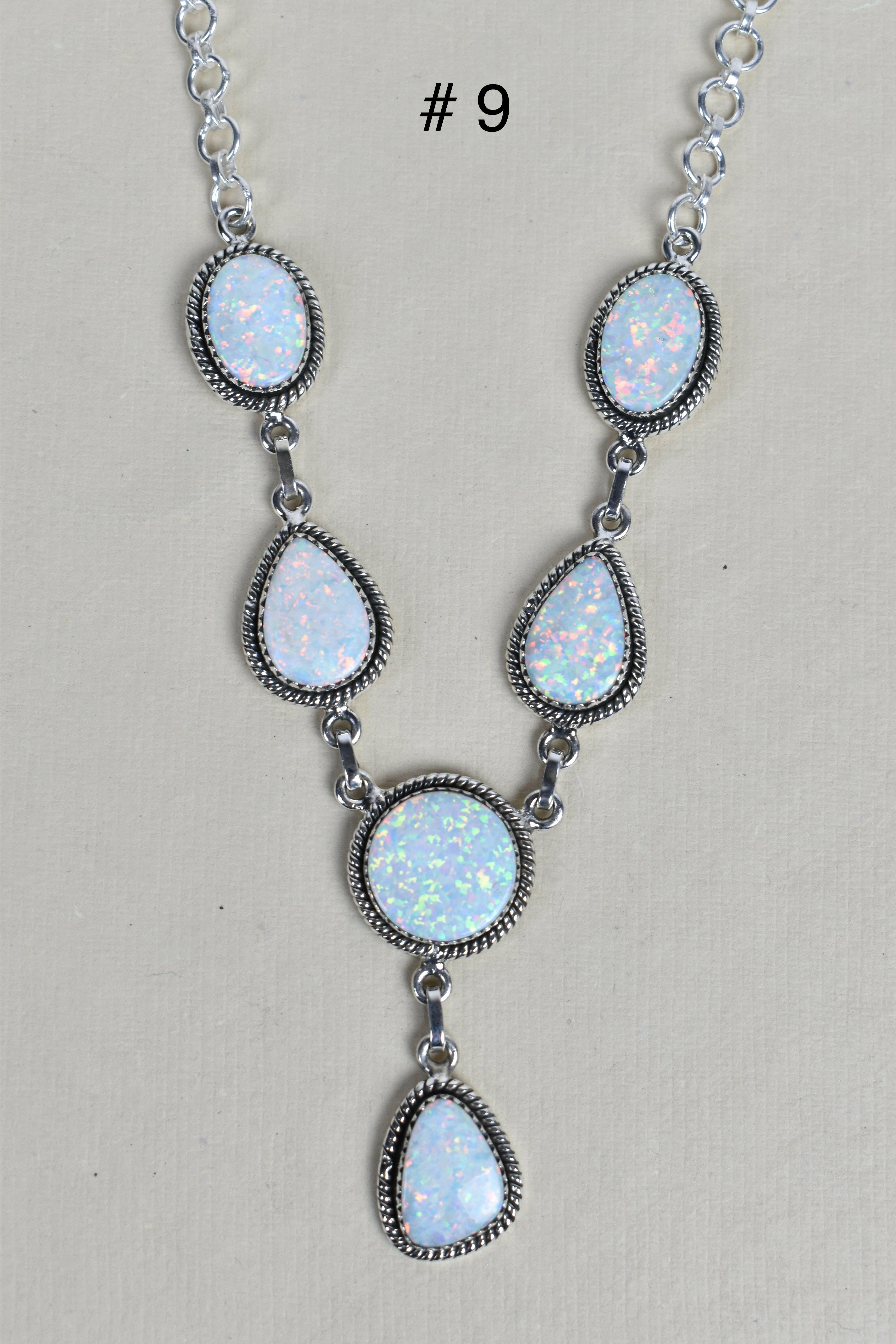 Sterling Silver Y Lariat Gemstone Necklace-Lariat and Y Necklaces-Krush Kandy, Women's Online Fashion Boutique Located in Phoenix, Arizona (Scottsdale Area)