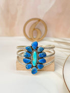 Sterling Stamped Cluster Cuffs-Bracelets-Krush Kandy, Women's Online Fashion Boutique Located in Phoenix, Arizona (Scottsdale Area)