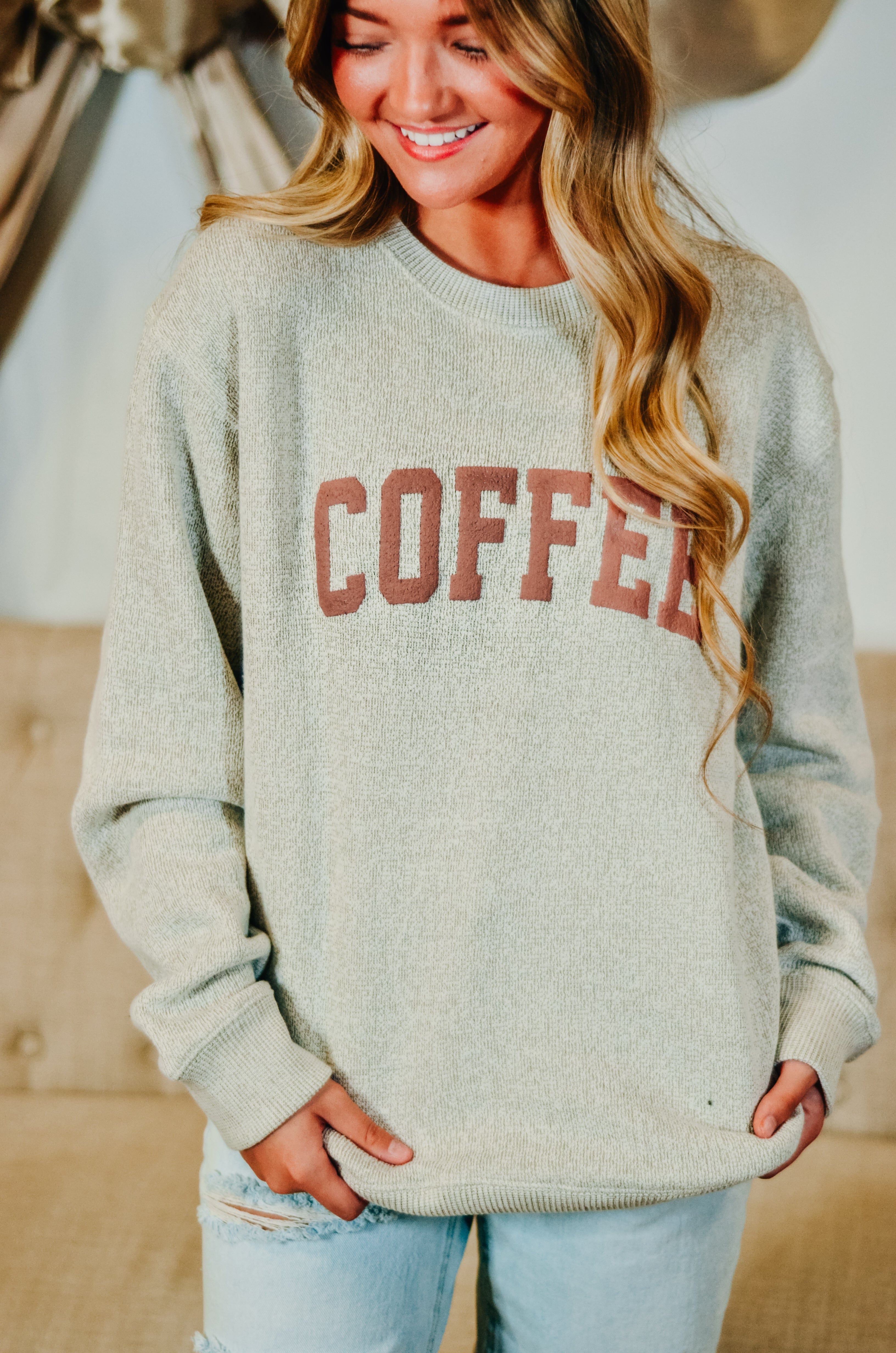 Coffee Puff Knit Sweater-Krush Kandy, Women's Online Fashion Boutique Located in Phoenix, Arizona (Scottsdale Area)