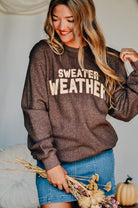 Sweater Weather Knit Sweatshirt-Krush Kandy, Women's Online Fashion Boutique Located in Phoenix, Arizona (Scottsdale Area)